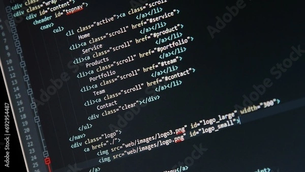 Fototapeta code background