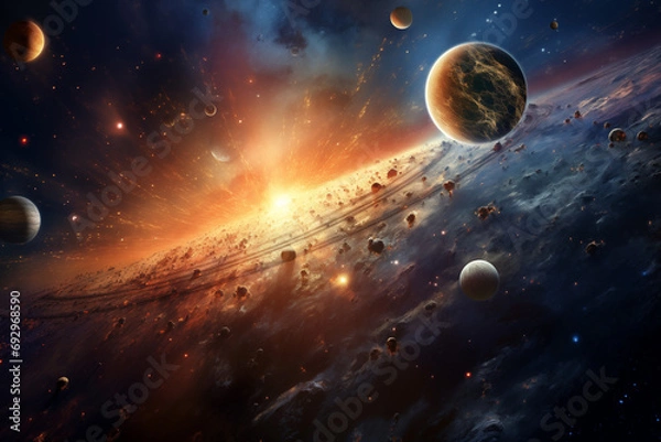 Obraz Planets in another solar system