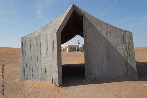 Obraz Desert village area