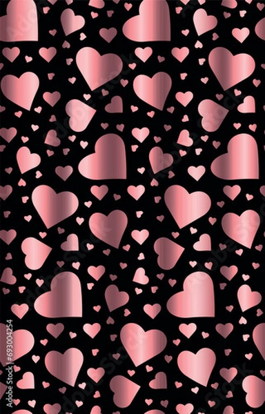 Obraz abstract vector background with hearts