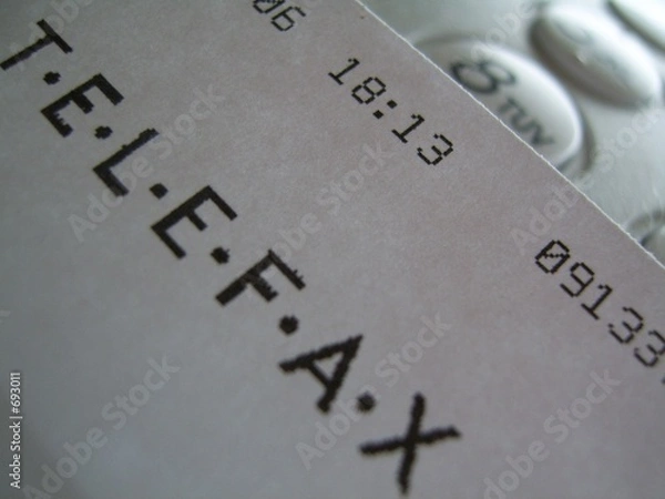 Fototapeta telefax