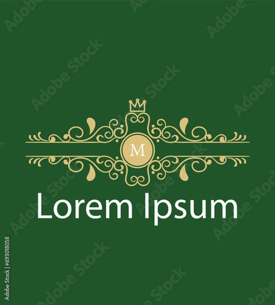 Obraz Modern M Letter Initial Logo Design Template Vector