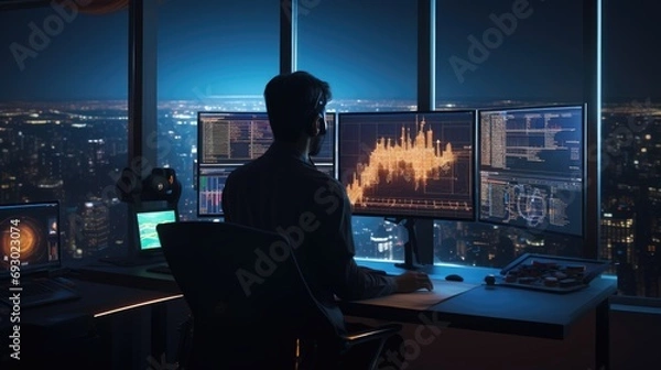 Obraz Crypto Trader Lifestyle: Navigating Financial Markets with Expertise