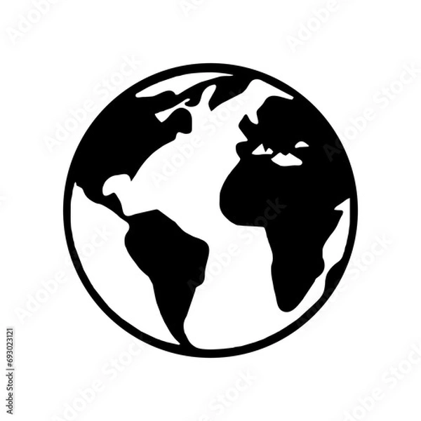 Obraz earth globe icon logo