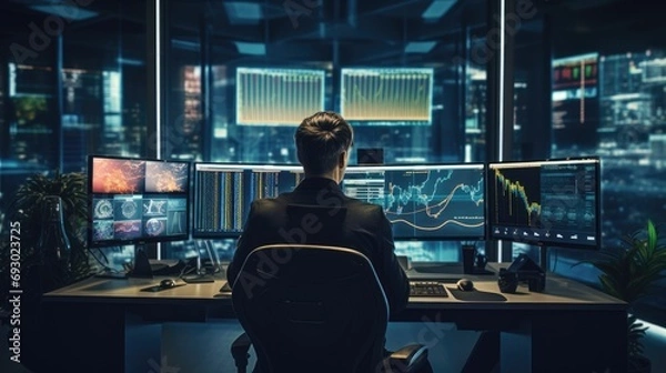 Obraz Crypto Trader Lifestyle: Navigating Financial Markets with Expertise