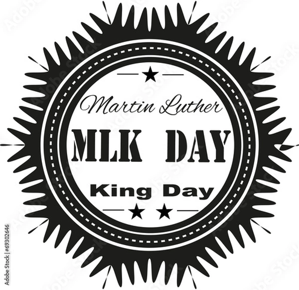 Obraz mlk day stamp