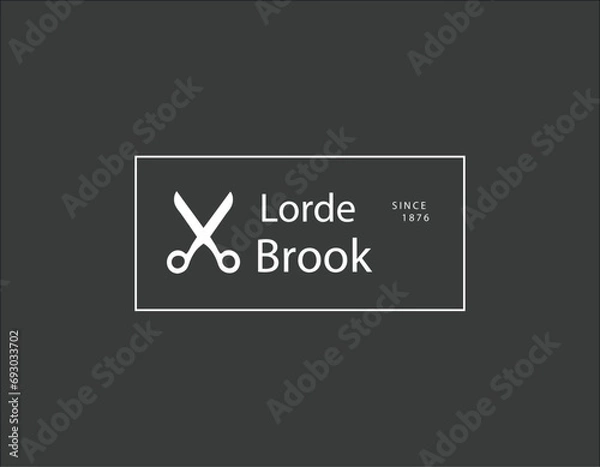 Obraz Lorde Brook Vintage Logo Design