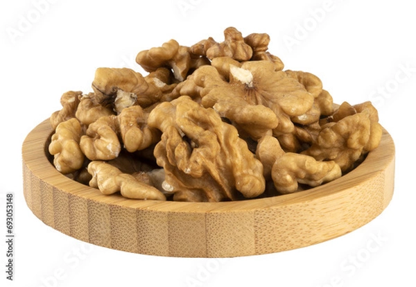 Fototapeta walnuts on a plate