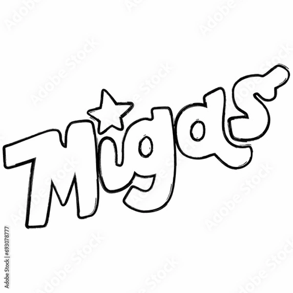 Fototapeta The word crumbs in Spanish is migas.

