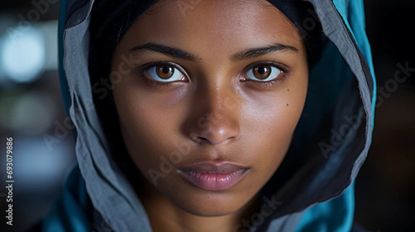 Fototapeta a tech-savvy woman mentors underrepresented youth in coding and digital skills, bridging the digital divide and fostering equal opportunities in the tech industry. 