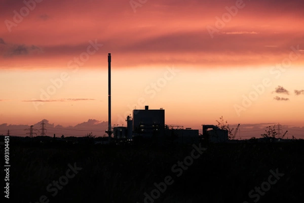 Fototapeta Industrial Sunset