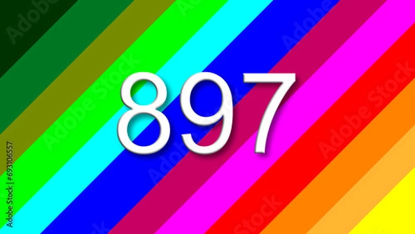 Obraz 897 colorful rainbow background year number