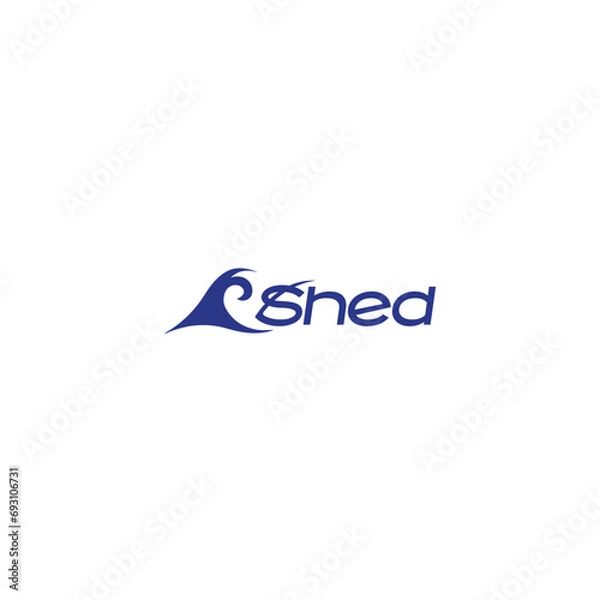 Fototapeta Water Wave Logo Design And Vector Illustration