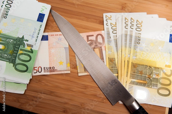 Obraz money makes the world go round