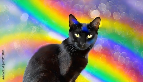 Obraz tęczowy zwierz