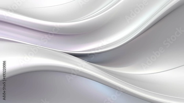 Fototapeta White abstract background, modern, futuristic and elegant.