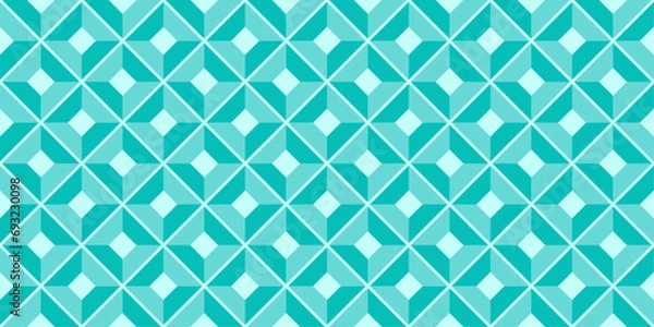 Fototapeta Nice 3D Geometry seamless pattern. perfect for wallpaper, 3D wall painting, interior design, web, ornament