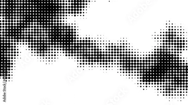 Obraz Design halftone black background. Decorative web layout or poster, banner.	
