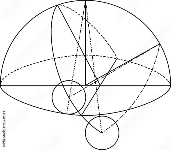 Obraz Scientific Diagram Vector Drawing