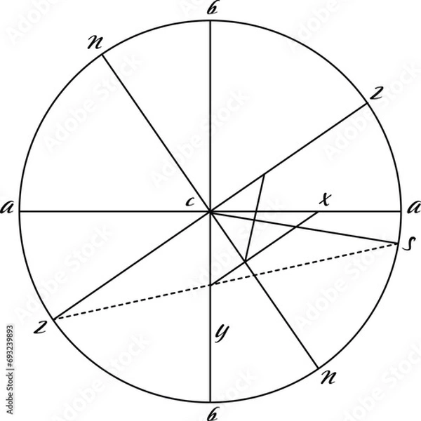 Obraz Scientific Diagram Vector Drawing