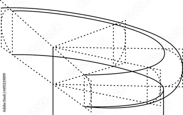 Obraz Scientific Diagram Vector Drawing
