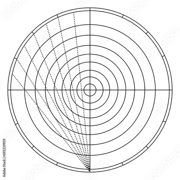 Obraz Scientific Diagram Vector Drawing