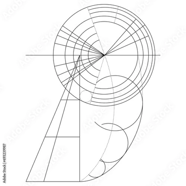 Obraz Scientific Diagram Vector Drawing