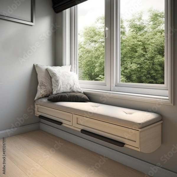 Obraz Window Seat Design. Minimalistic Designs