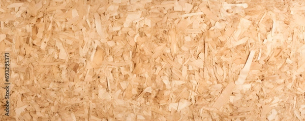Fototapeta Compressed particle board texture background with wood chips