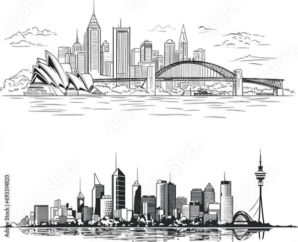 Obraz sydney city skyline