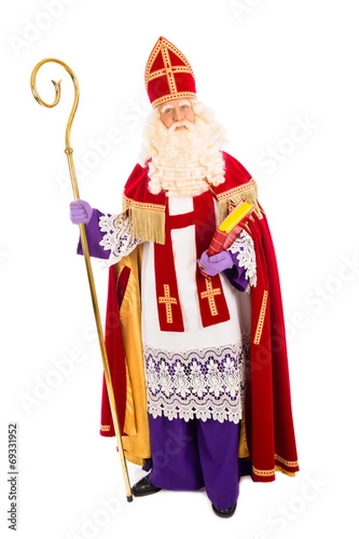Fototapeta Sinterklaas on white background
