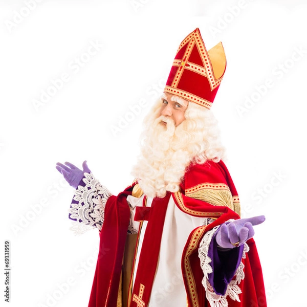 Obraz Sinterklaas on white background