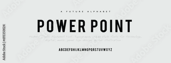 Fototapeta Abstract Classic font alphabet. Minimal modern urban fonts for logo, brand etc. Typography typeface uppercase lowercase and number. vector illustration