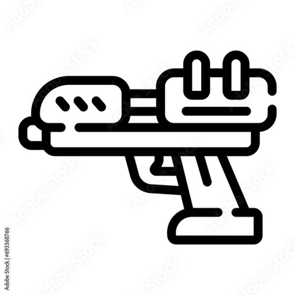 Fototapeta water gun Line Icon