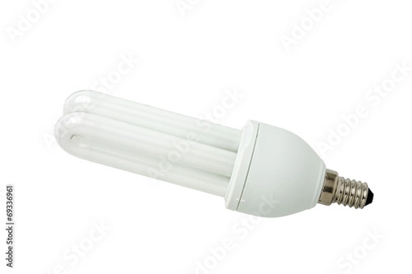Fototapeta Energy saving lamp. Mini base.