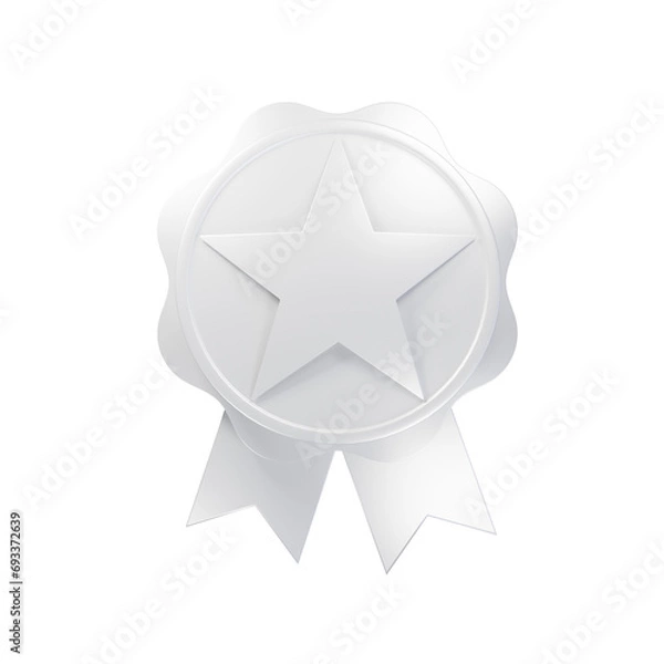 Fototapeta star isolated on white , 3d render