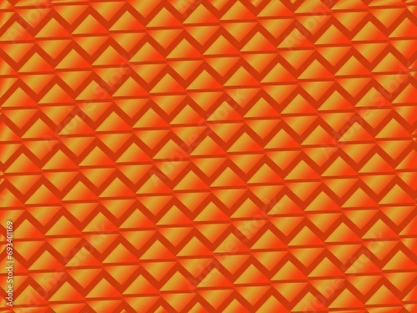 Fototapeta Desain latar belakang abtrak gradien oranye abstrak Halftone berwarna-warni. Pola geometris masa depan dengan efek garis. Konsep kreatif grafis warna cerah.