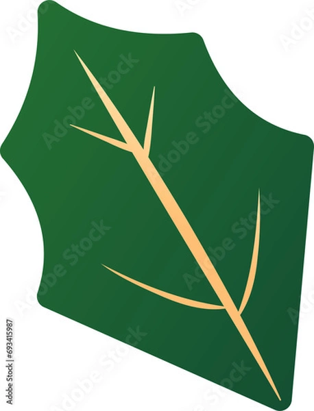 Fototapeta christmas leaf