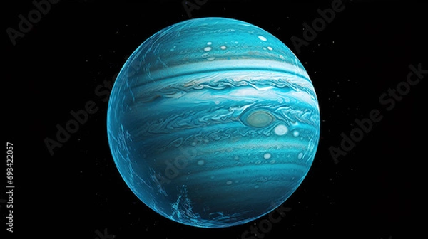 Obraz Uranus, planet Uranus, generative ai