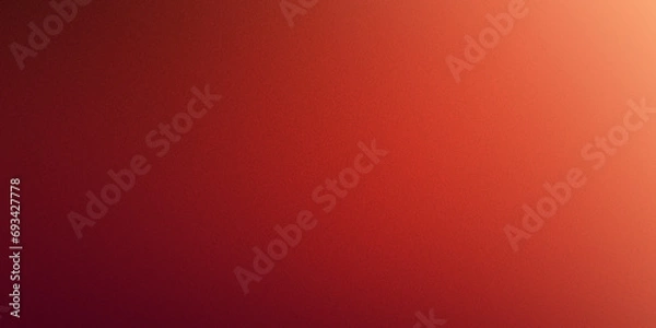 Fototapeta Red gradient background grainy noise texture backdrop abstract poster banner