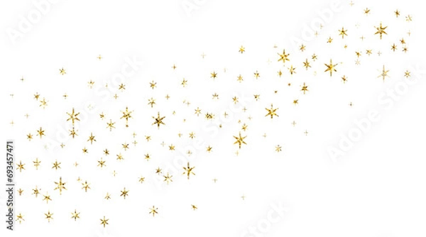 Fototapeta gold sparkle twinkle splatter glitter border frame random luxury sparkling confetti light effect for christmas birthday decoration	
