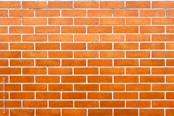 Obraz Red brick wall texture background for interior or exterior.