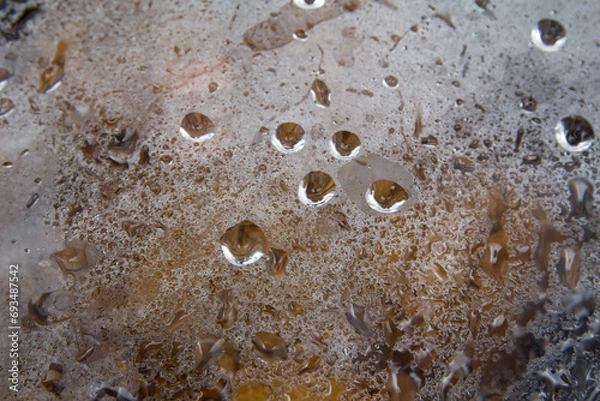Obraz water drops on glass surface