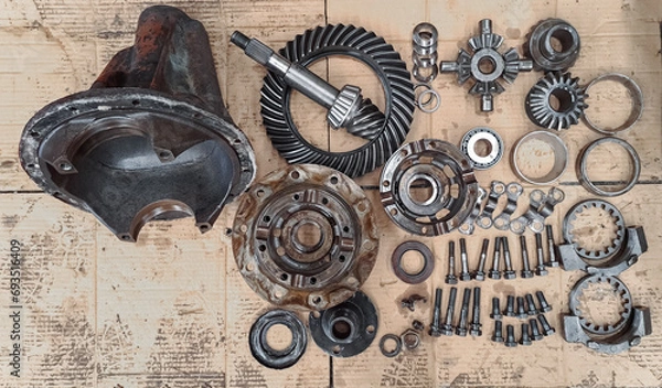 Obraz spare parts for old car transmissions