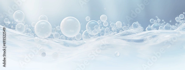 Fototapeta drops on blue background