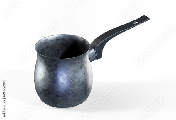 Obraz Black Color Coffee Mug Mockup Template 3d render