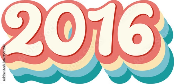 Fototapeta 2016 Year