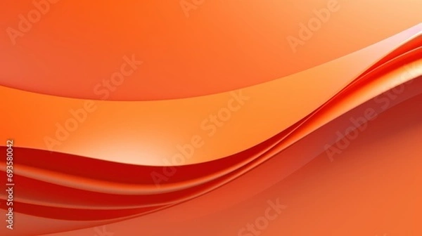 Obraz orange waves 3d on isolated background