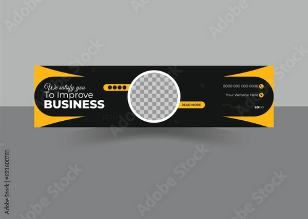 Obraz Abstract minimal web banner design template layout vector