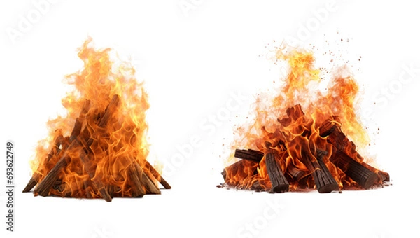 Fototapeta Vibrant Fire. Elemental Power